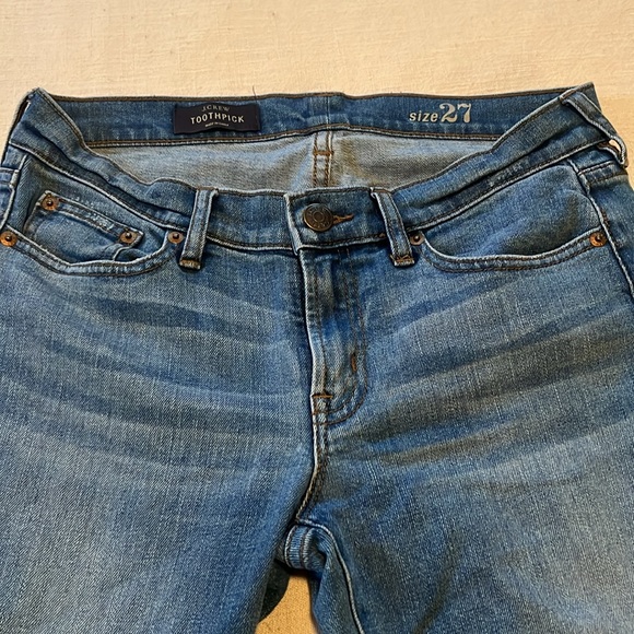 J Crew Toothpick Medium Wash Jeans - Picture 2 of 4
